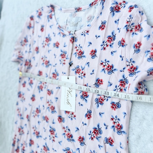 NWT- PLUSH Revolve Plush Micro Waffle Floral PJ Set - Picture 10 of 13